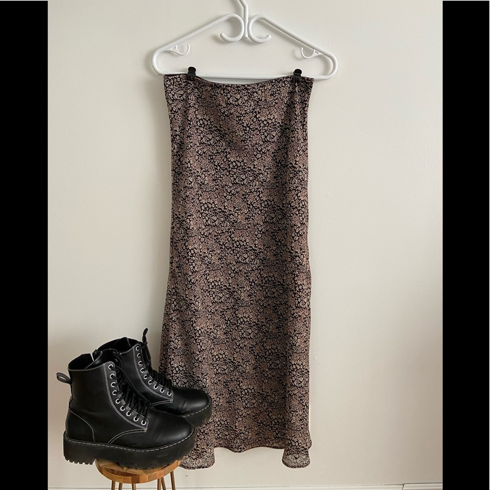 Y2K long floral skirt